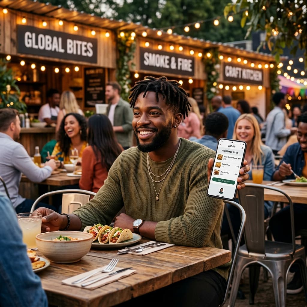 Event food ordering scene